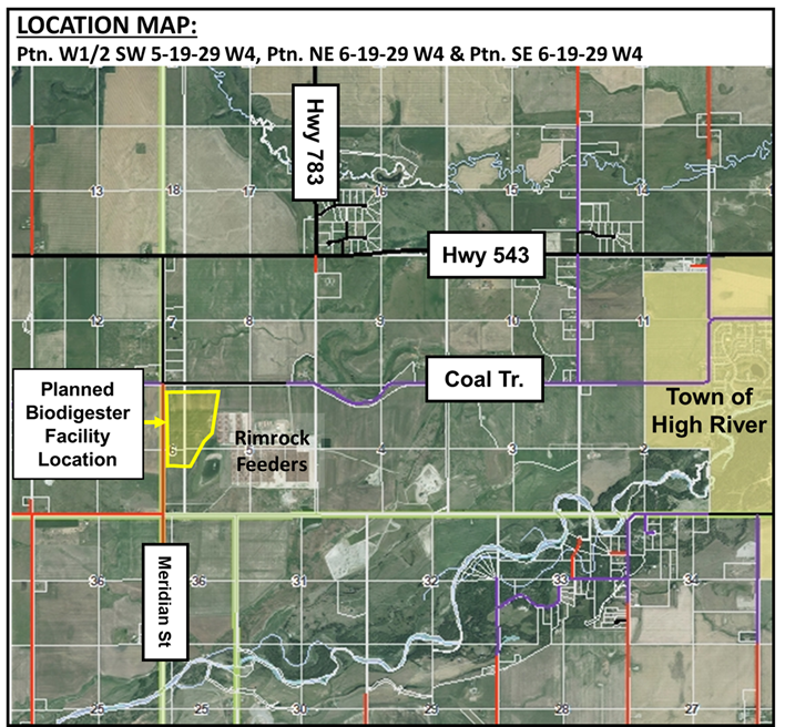 Rimrock Renewables Biodigester Facility Map