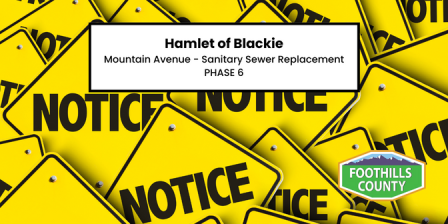 Hamlet of Blackie, Sanitary Sewer Replacement